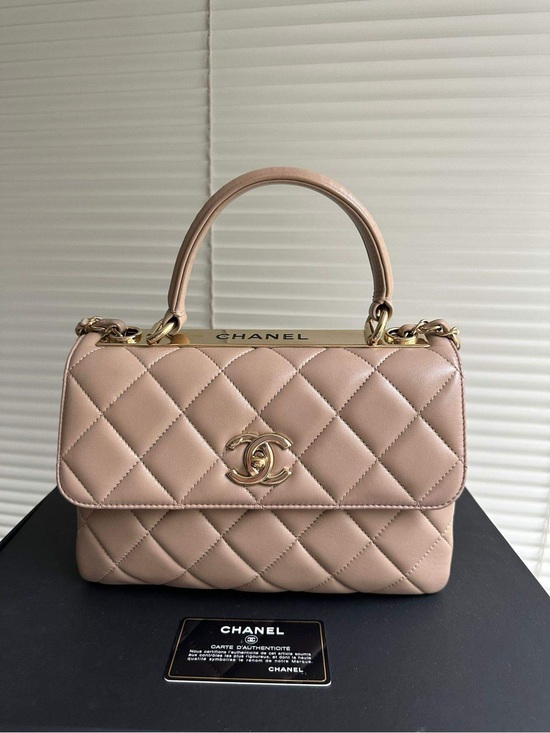 CHANEL Handbags - CHANEL Quilted Top Handle Satchel in Blush